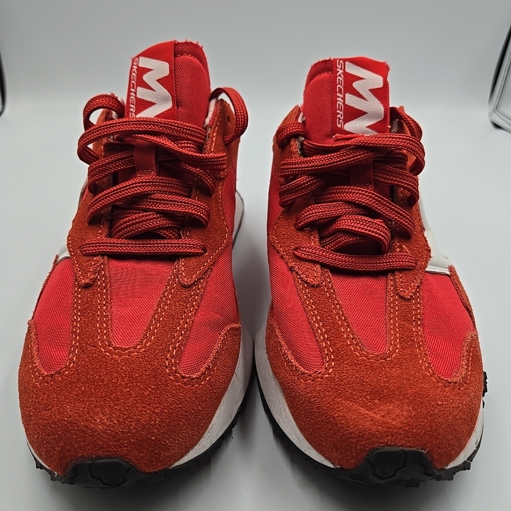 Skechers Women's Red Lace-Up Athletic Sneakers